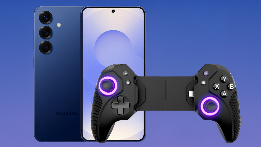 Samsung Galaxy S25 with Vagabond Mobile Gaming Controller