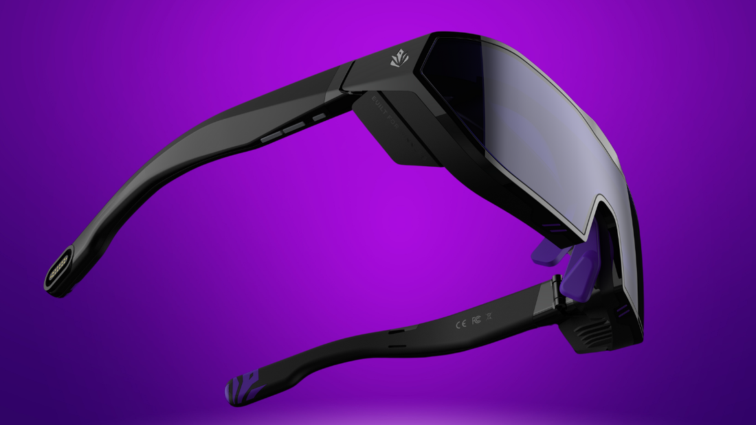 Sentinel XR Glasses in purple background