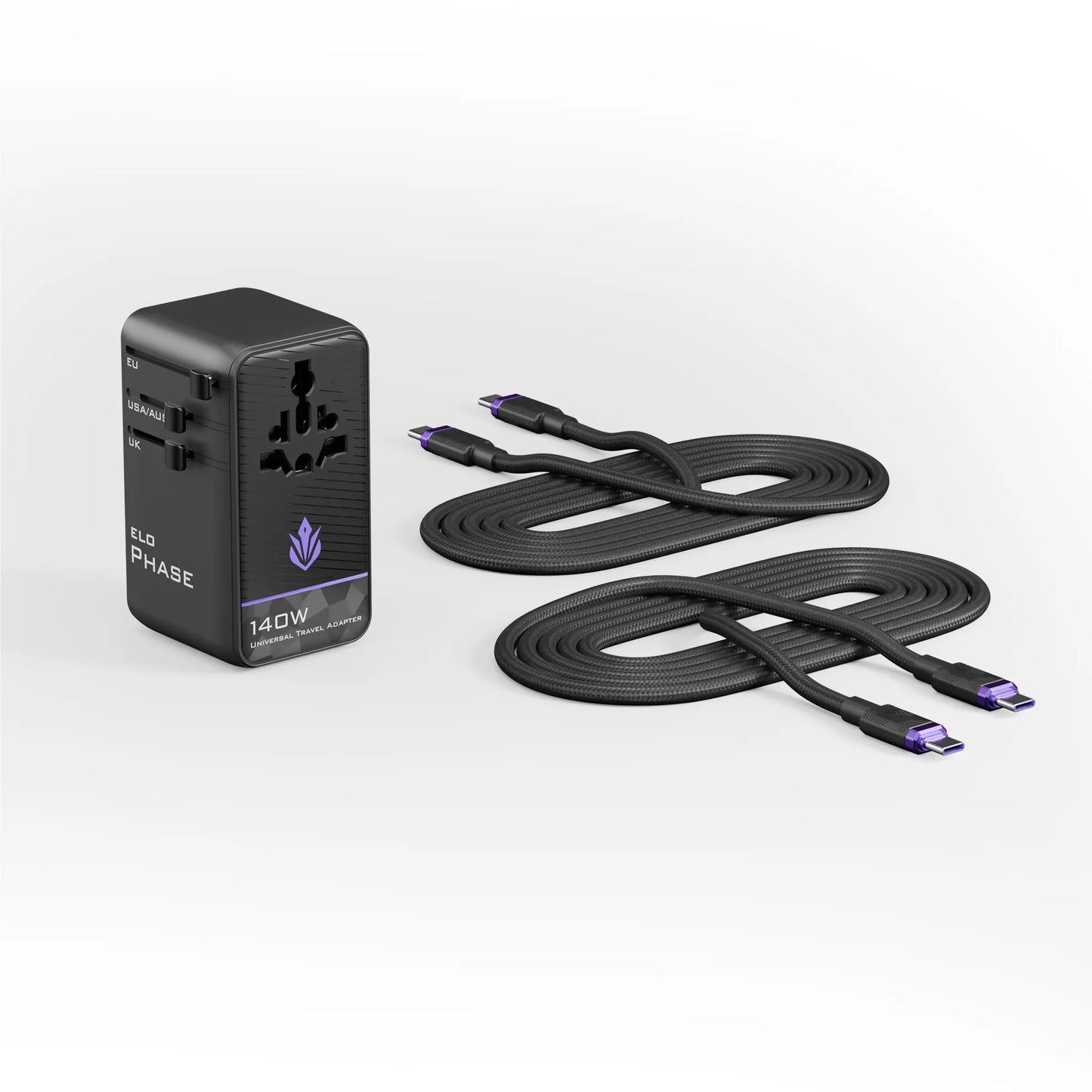 Traveler Loadout: All-in-One Universal International Travel Power Plug Adapter & High-Speed USB4 Fast Charging Cables
