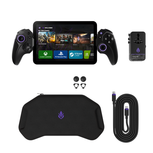 ELO Ultimate Loadout - Mobile Gaming Bundle with MFi Certified Controller, Hall Effect Joysticks, USB4 Cable, Hardshell Case & 140W GaN Charger