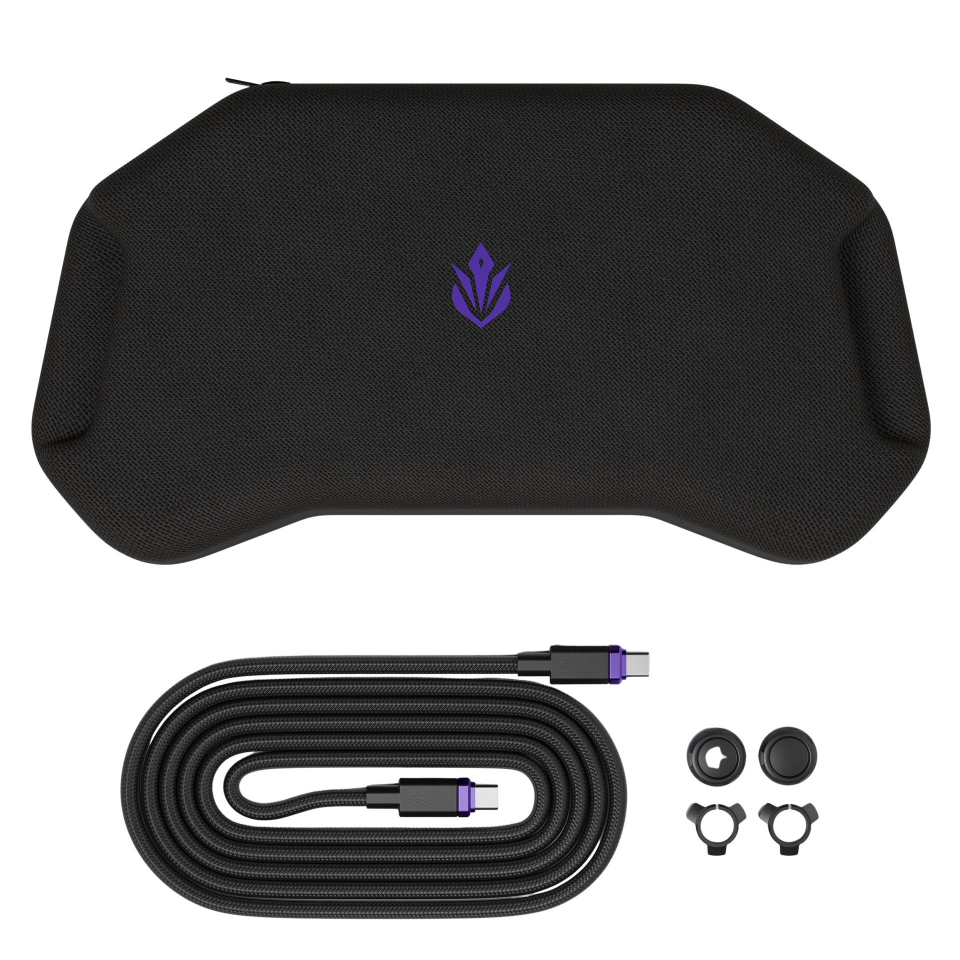 Upgrade Loadout Mobile Gaming Controller Bundle Protective Carry Case FPS Thumb Grips & High Speed USB C Cable